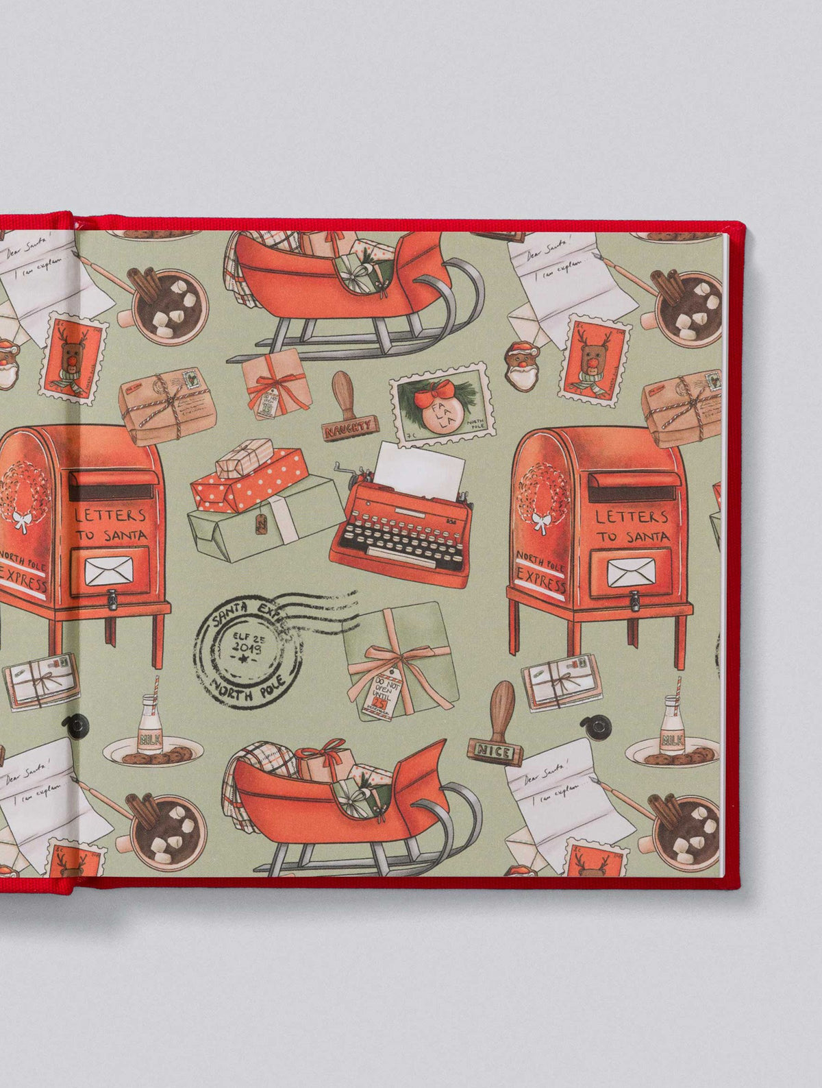 Santa Letters Book | Red