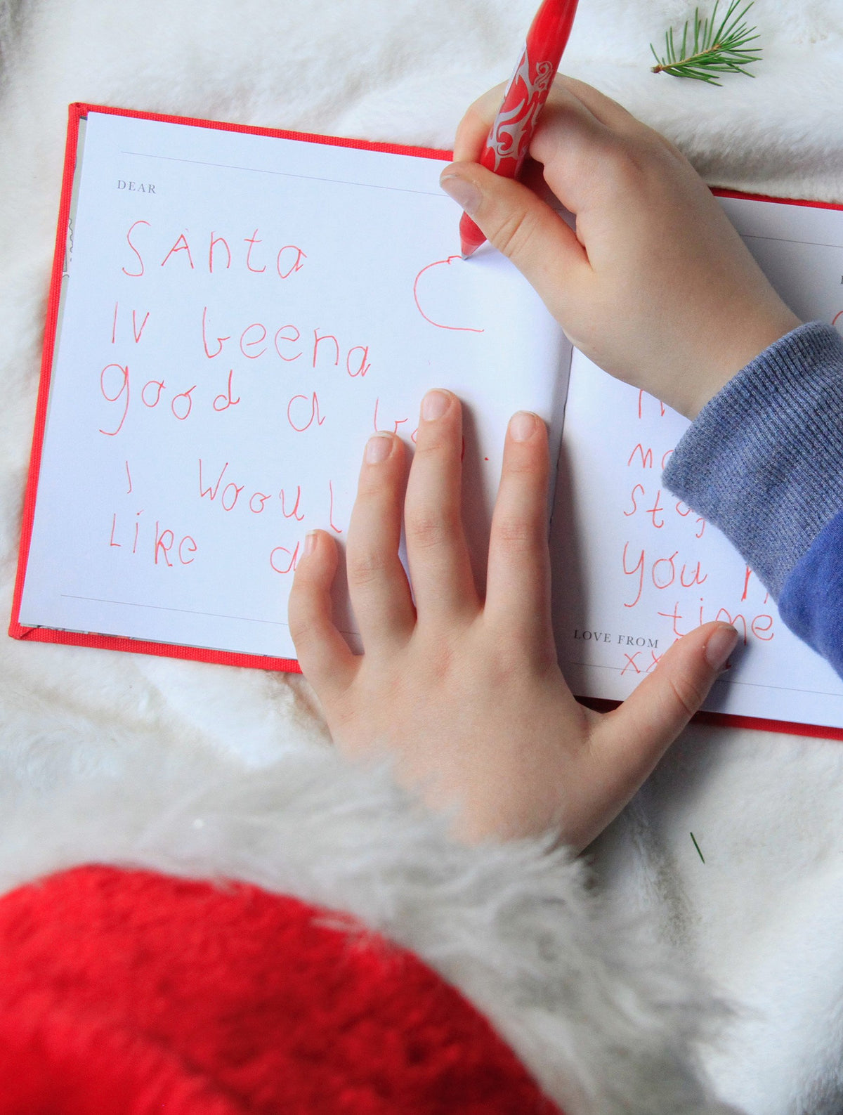 Santa Letters Book | Red