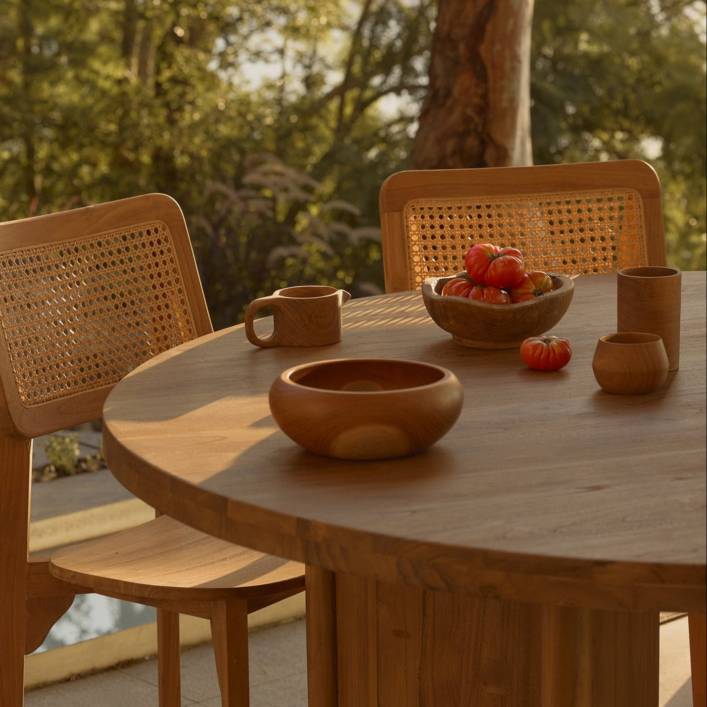 Enna Round Recycled Timber Bowl