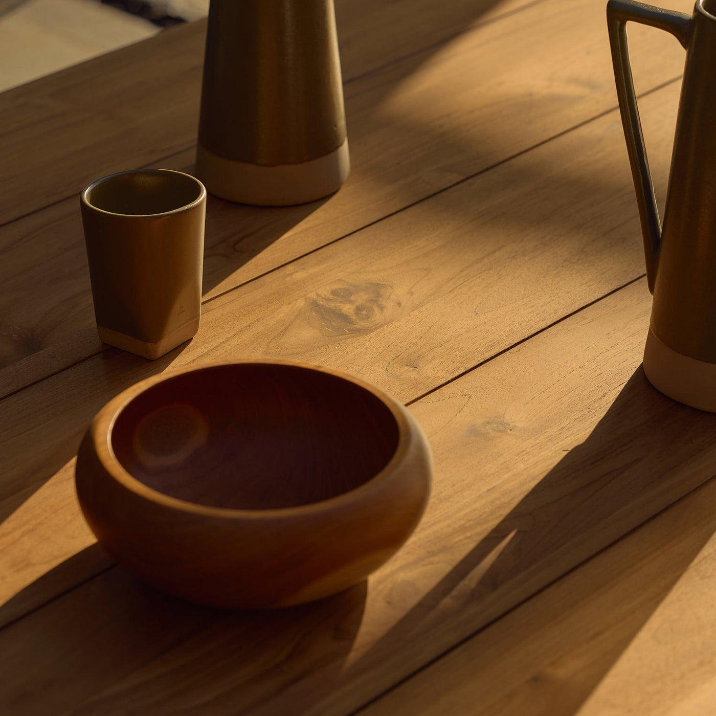 Enna Round Recycled Timber Bowl