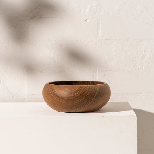 Enna Round Recycled Timber Bowl