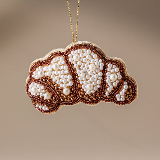 Croissant Beaded Decoration