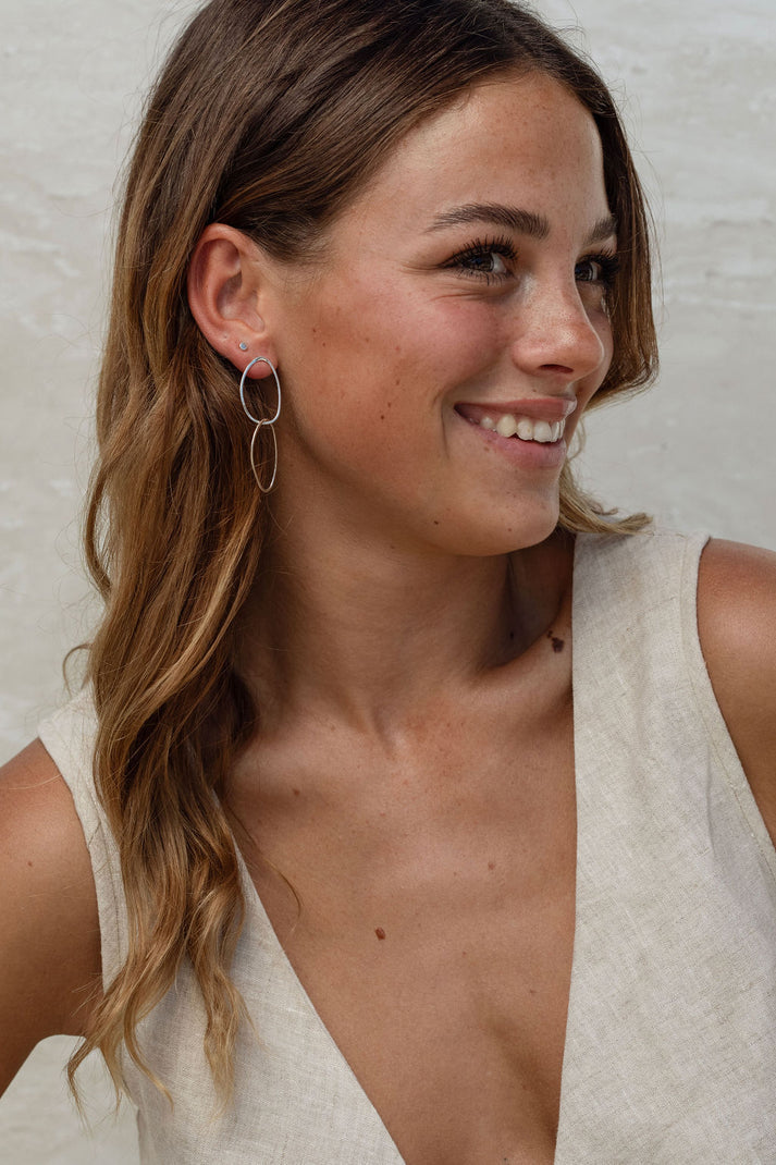 Never Apart Earrings | Sterling Silver