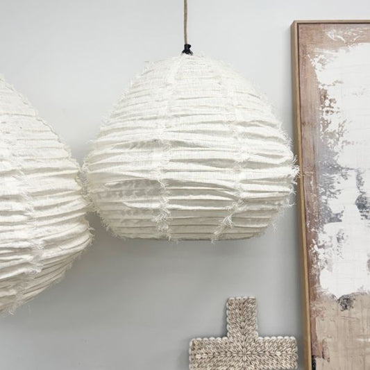 Abi Pendant Pear — White