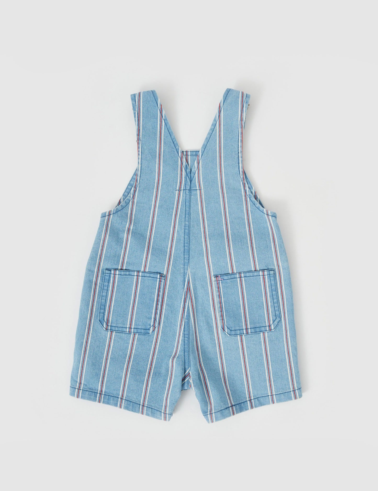 BURTON CLASSIC STRIPE DENIM OVERALLS