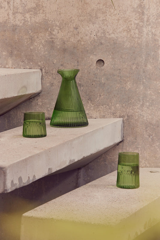 Kairos Angular Carafe | Green