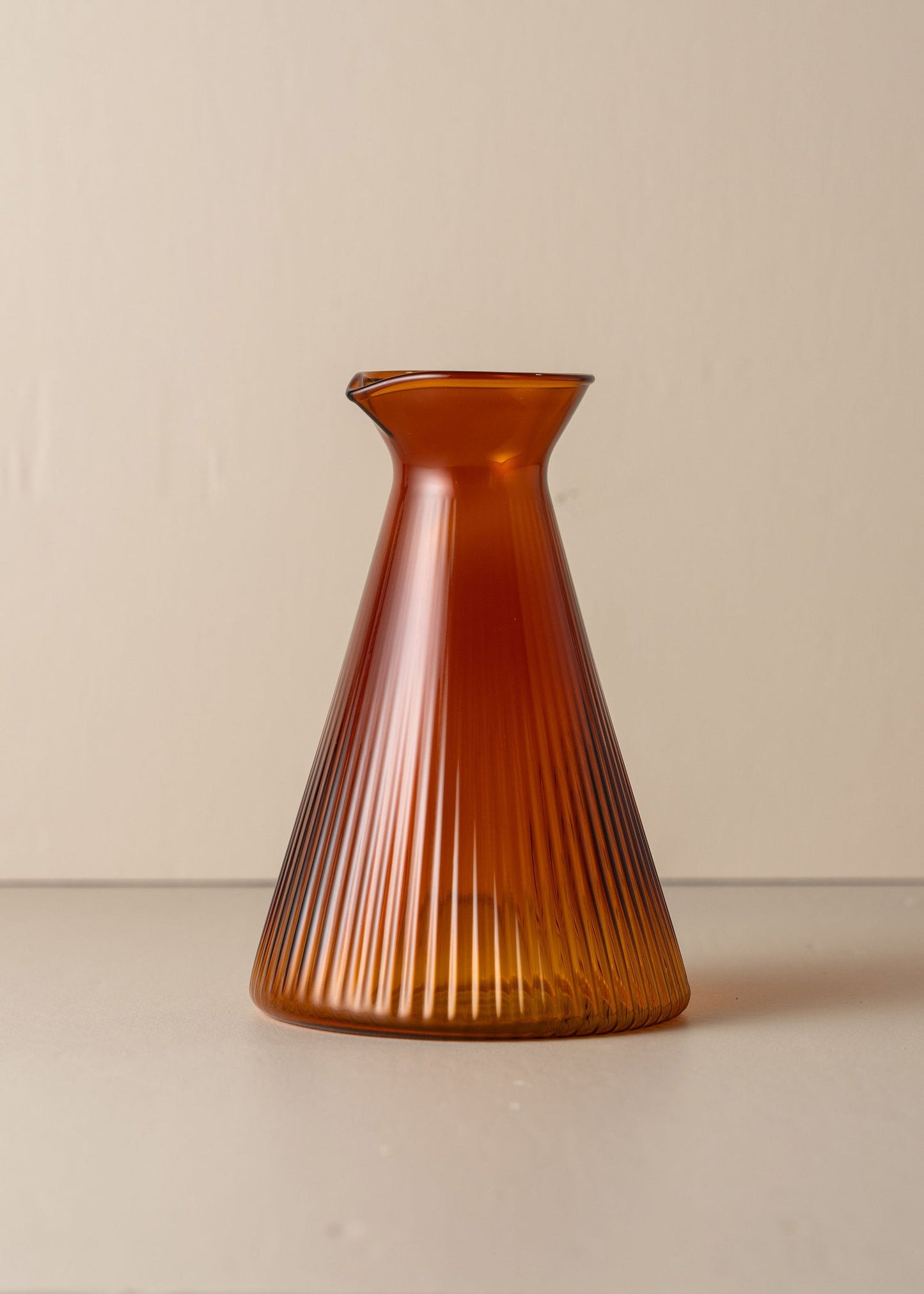 Kairos Angular Carafe | Dark Amber