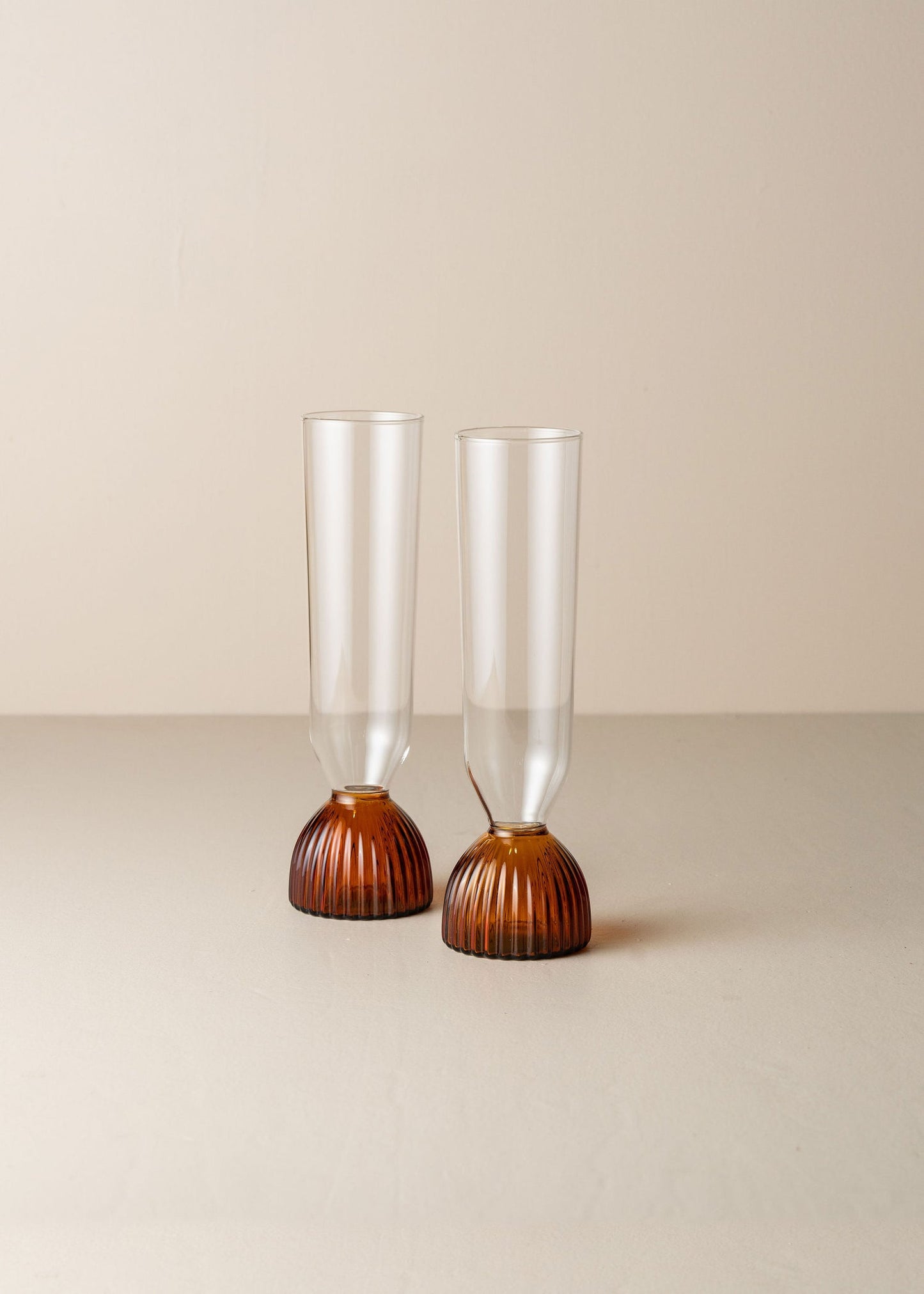 Kairos Champagne Flute | Dark Amber | Set of 2