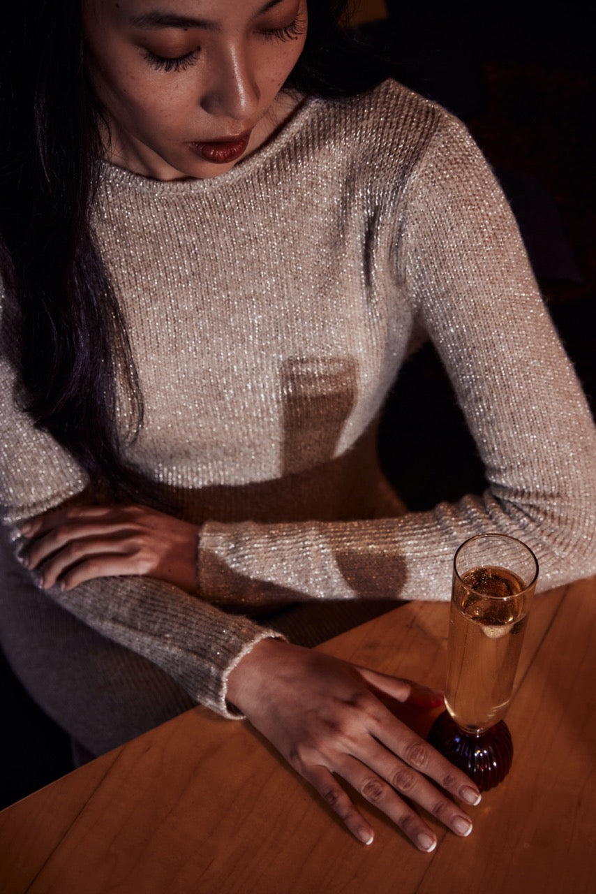 Kairos Champagne Flute | Dark Amber | Set of 2