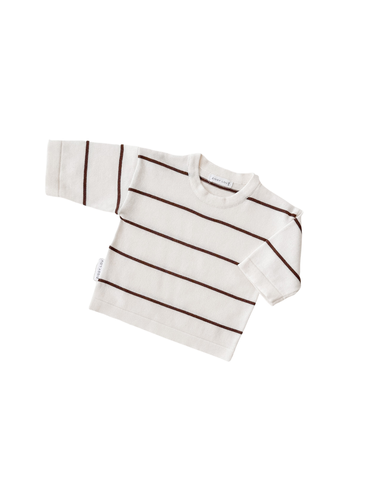 Long Sleeve Tee | Cocoa Stripes