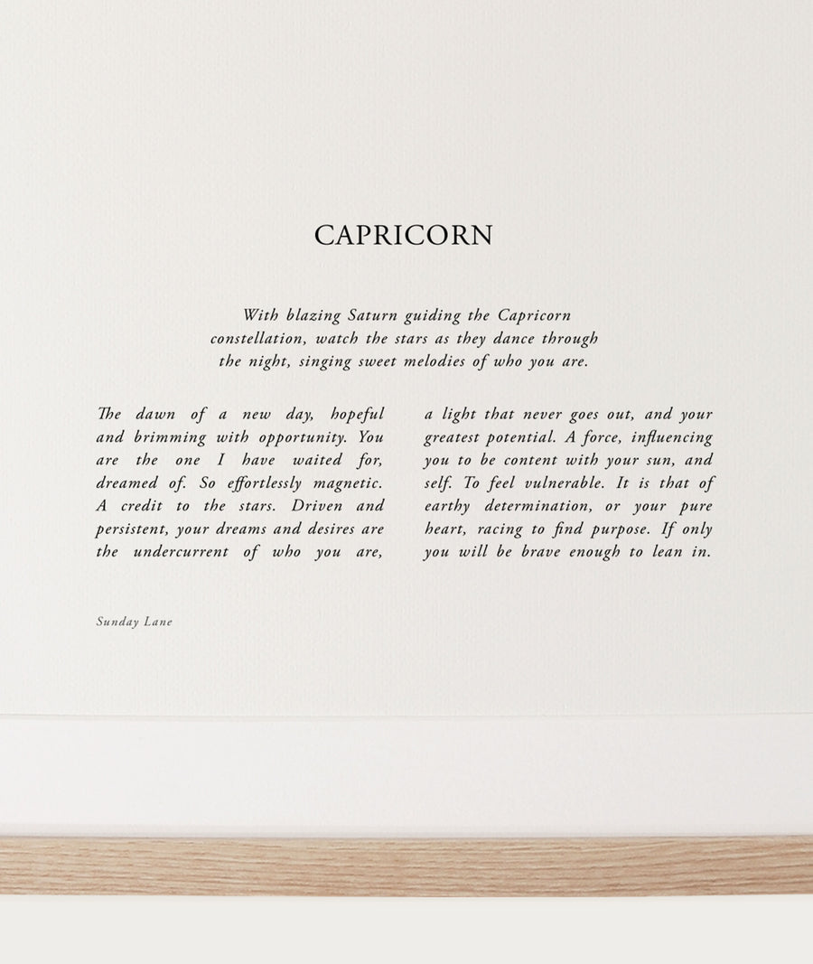 Capricorn 04: A4 Print