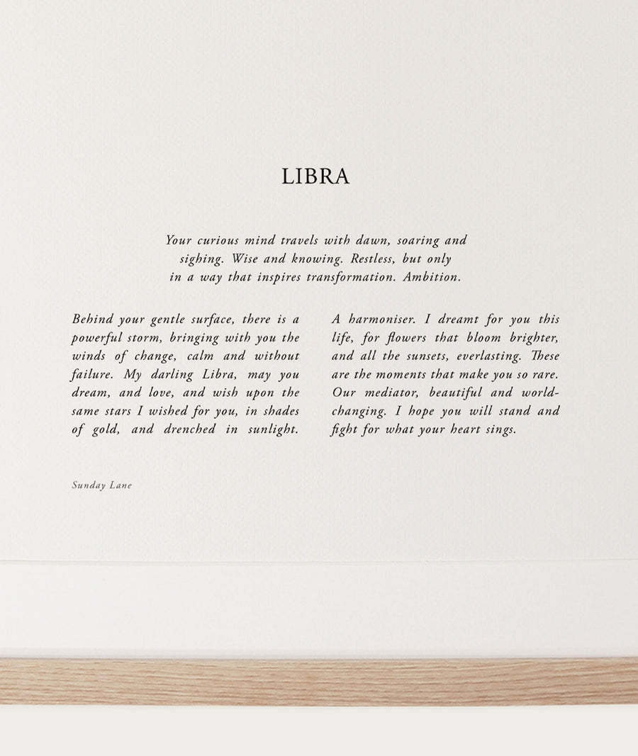 Libra 04: A4 Print