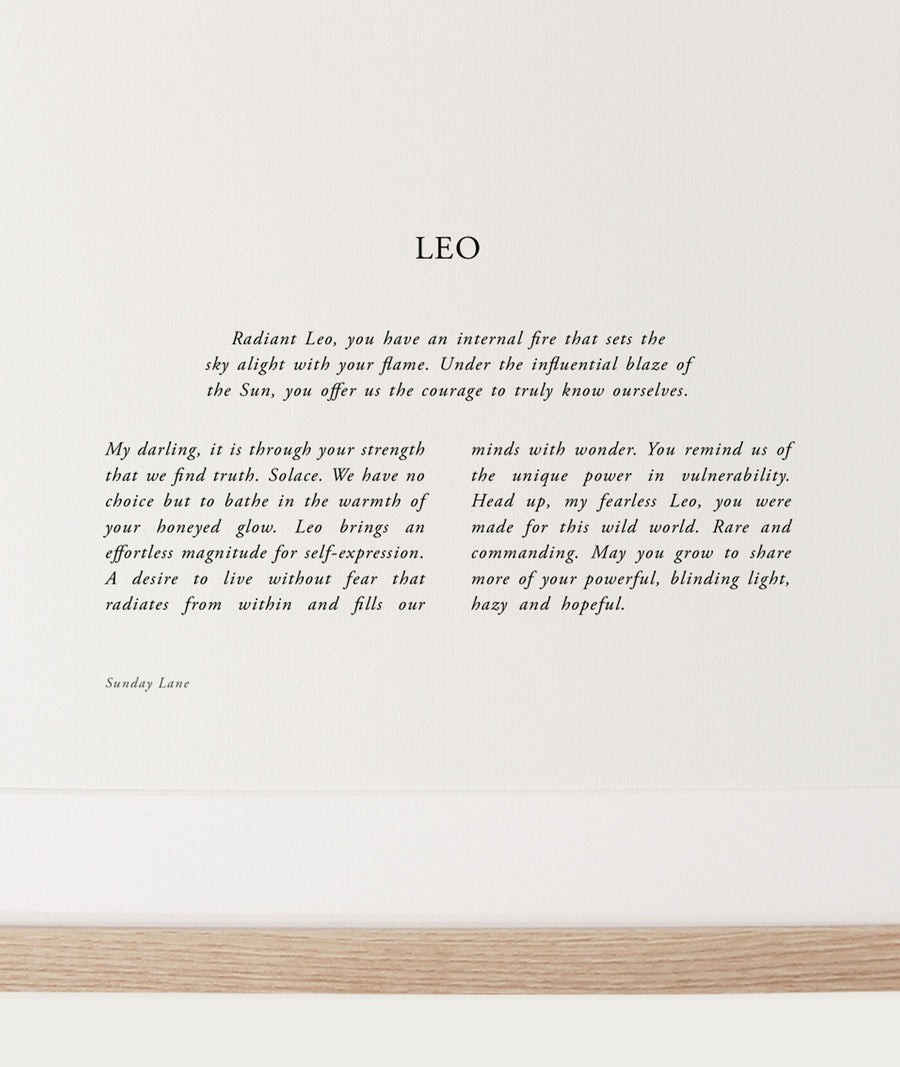 Leo 04: A4 Print