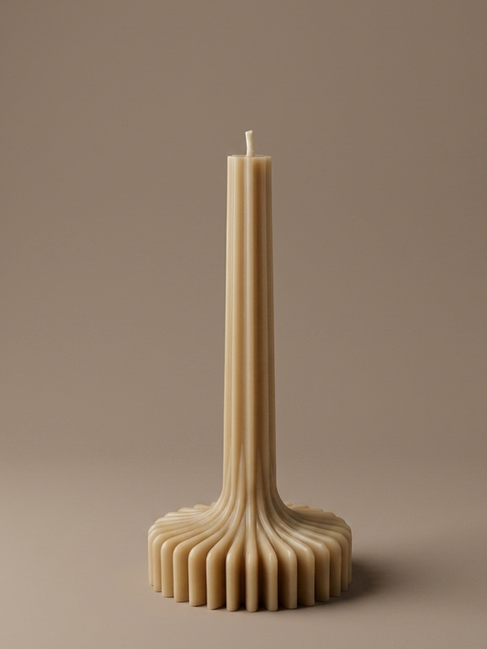 Fluted Spire Sculptural Candle