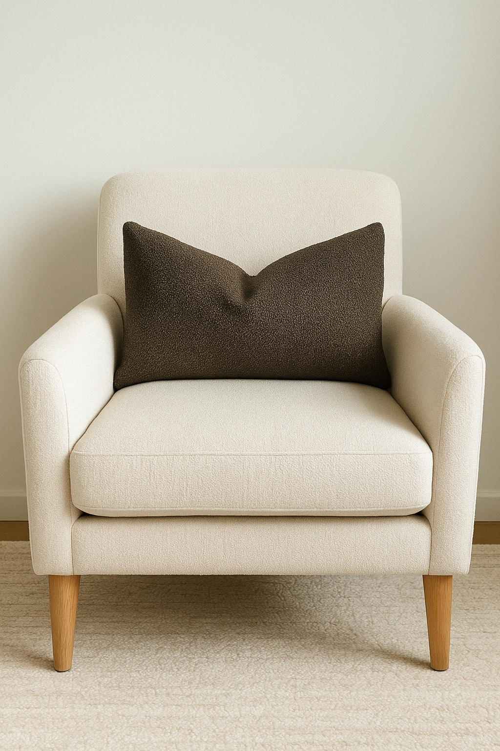 Boucle Lumbar Cushion - Khaki