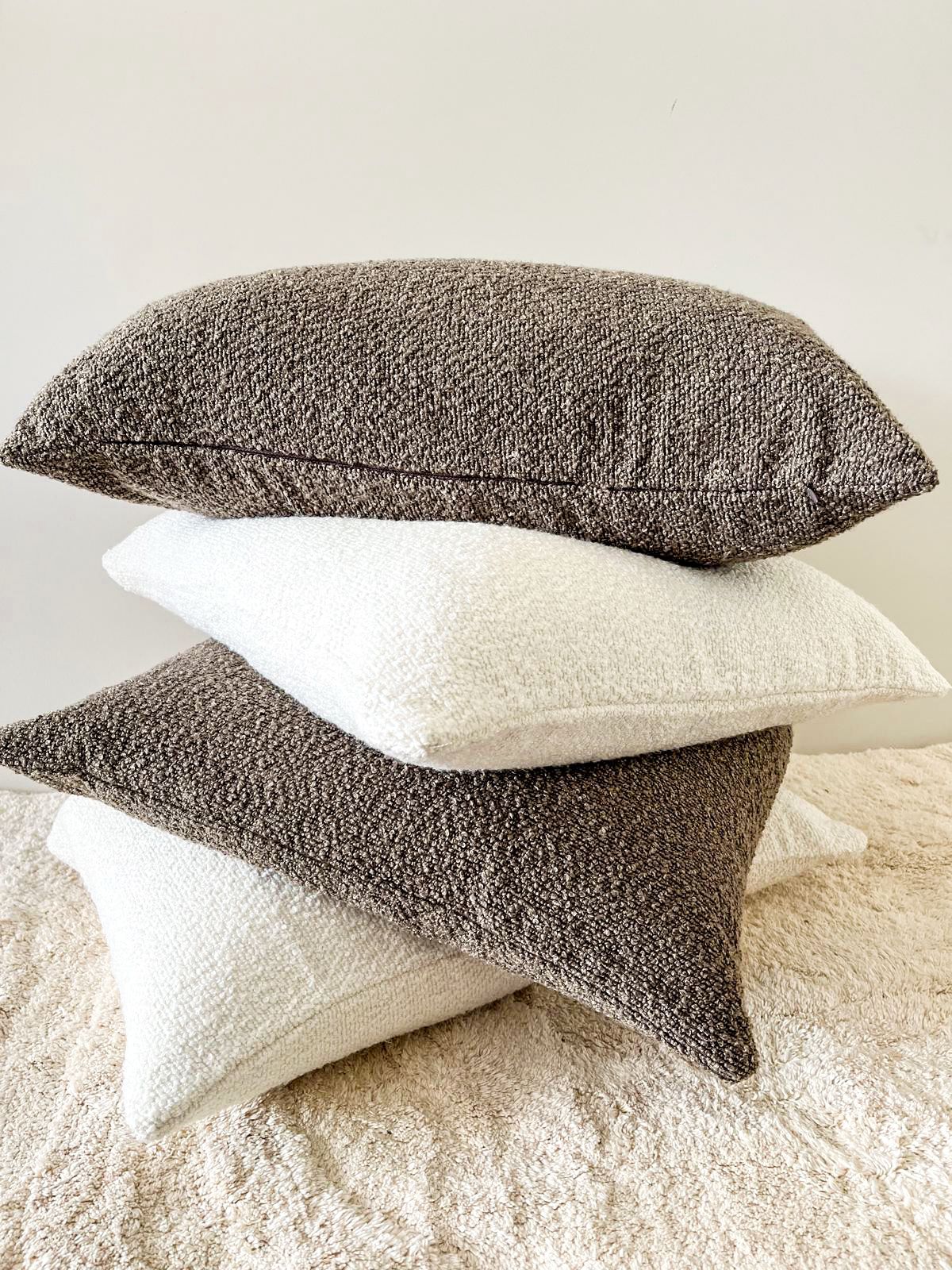 Boucle Lumbar Cushion - Khaki