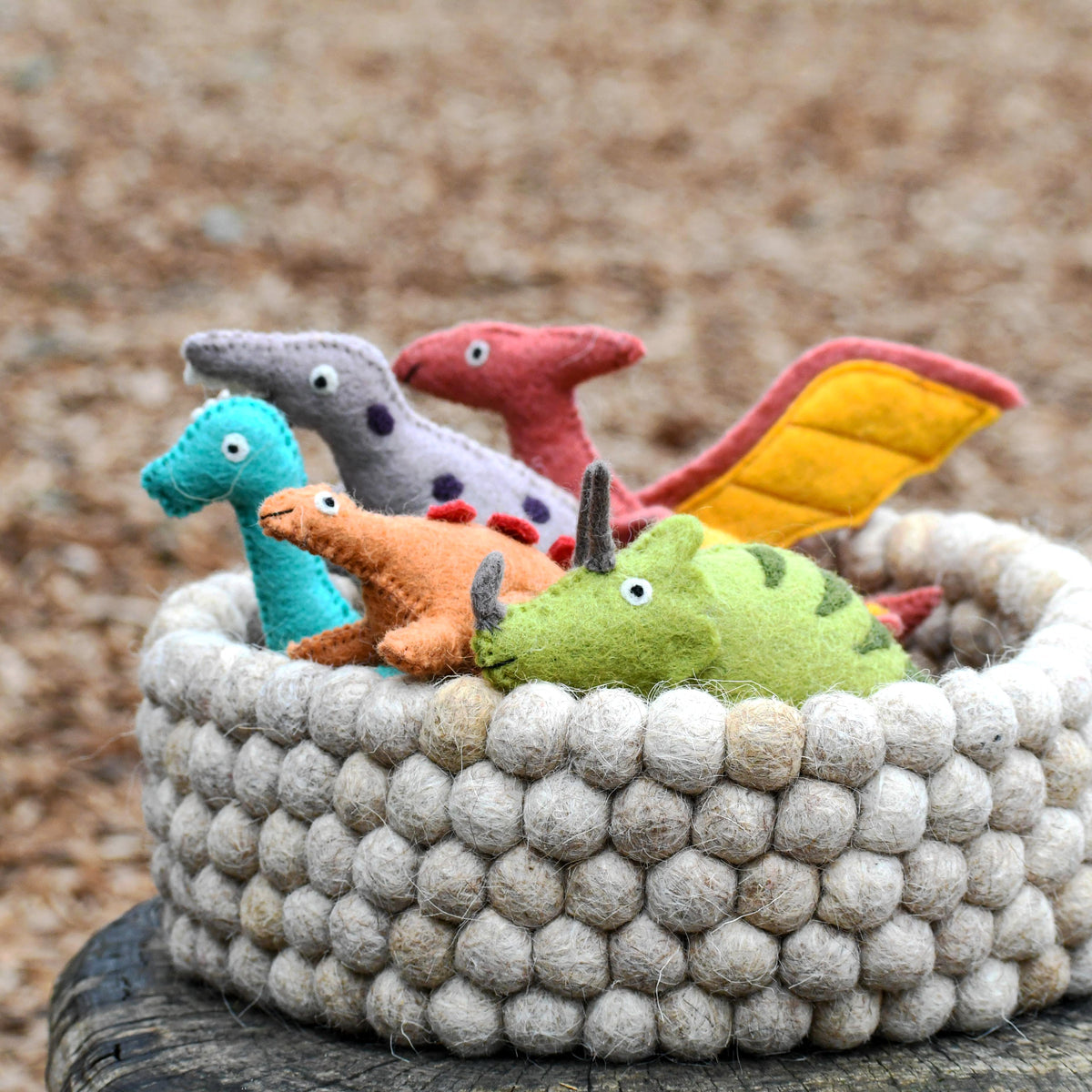 Felt Tyrannosaurus Rex (T Rex) Dinosaur Toy