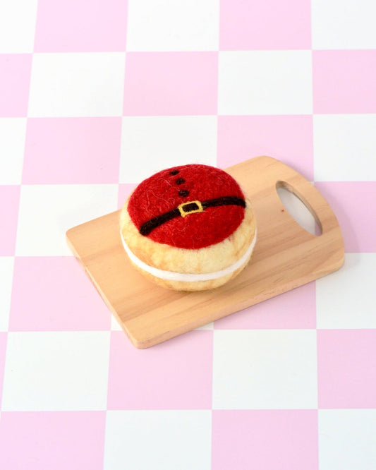 Felt Christmas Donut - Red Santa’s Belly Icing