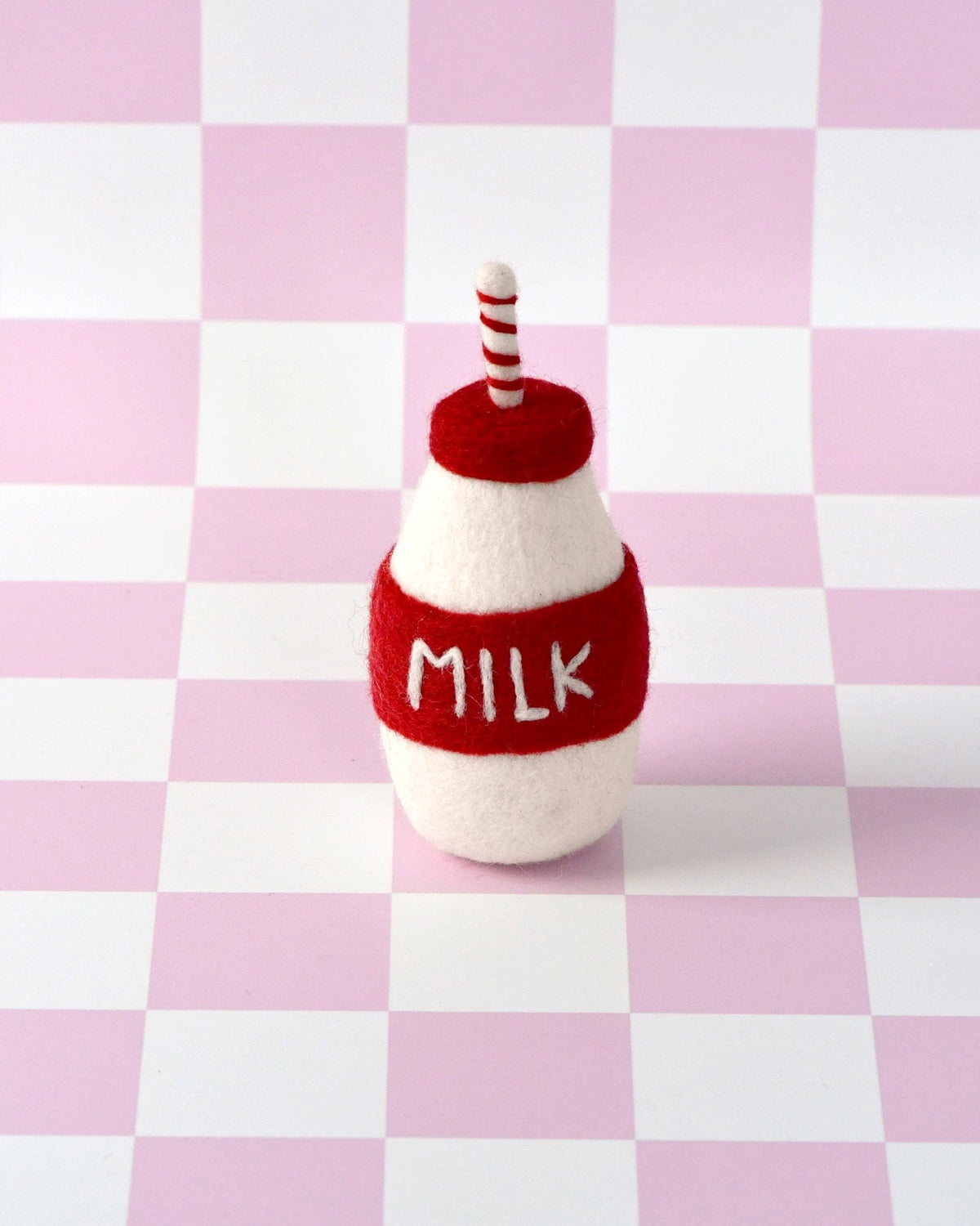 Felt Santa’s Milk Bottle