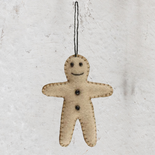 Felt Ornament — Gingerbread Man