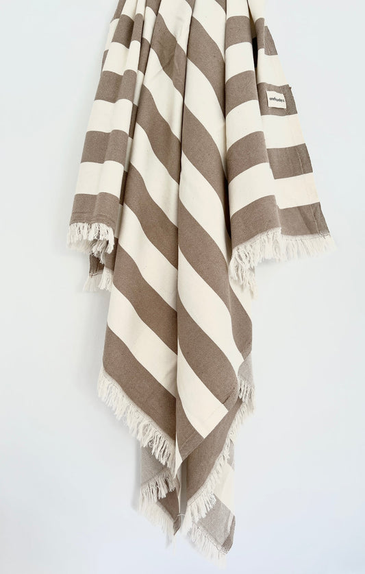 Mykonos Xl Turkish Towel - Almond