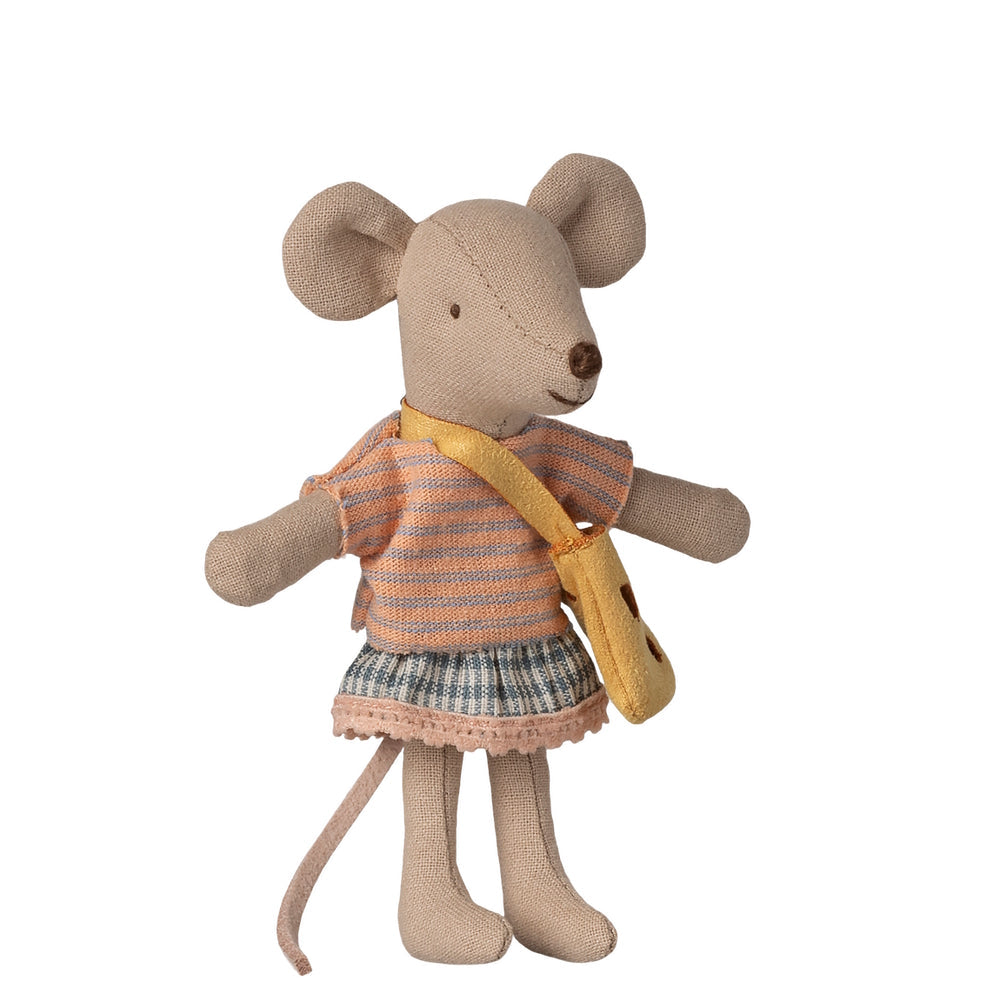 Maileg Little Sister Mouse with Bag