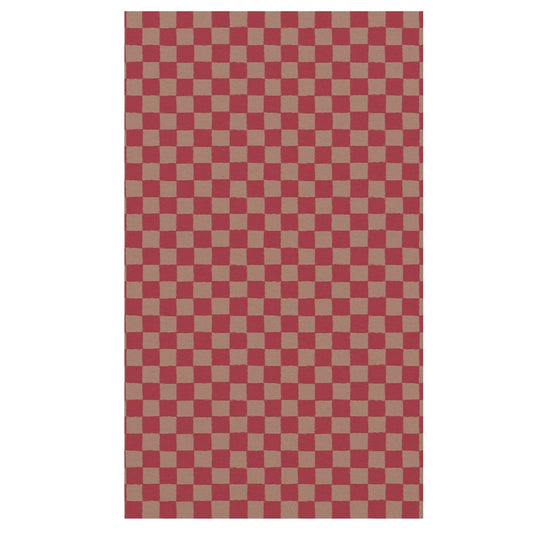 Maileg Gift Wrap 10m Checker Powder-Red