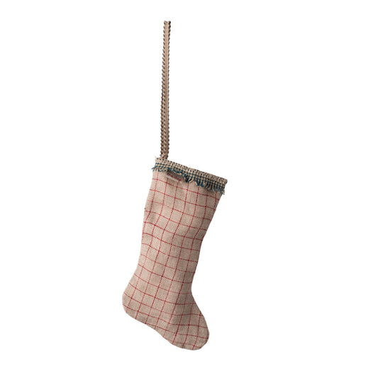 Maileg Stocking Ornament — Checker Sand