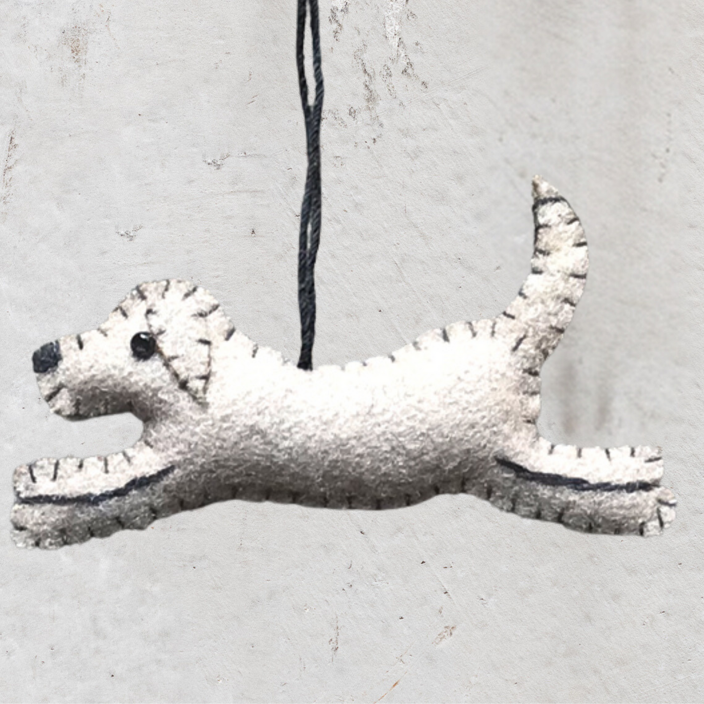 Felt Labrador Dog Biege