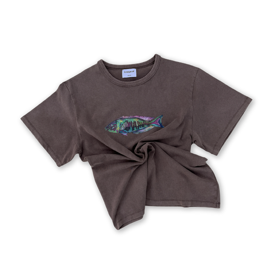 Ladies Parrot Fish Tee - Dune