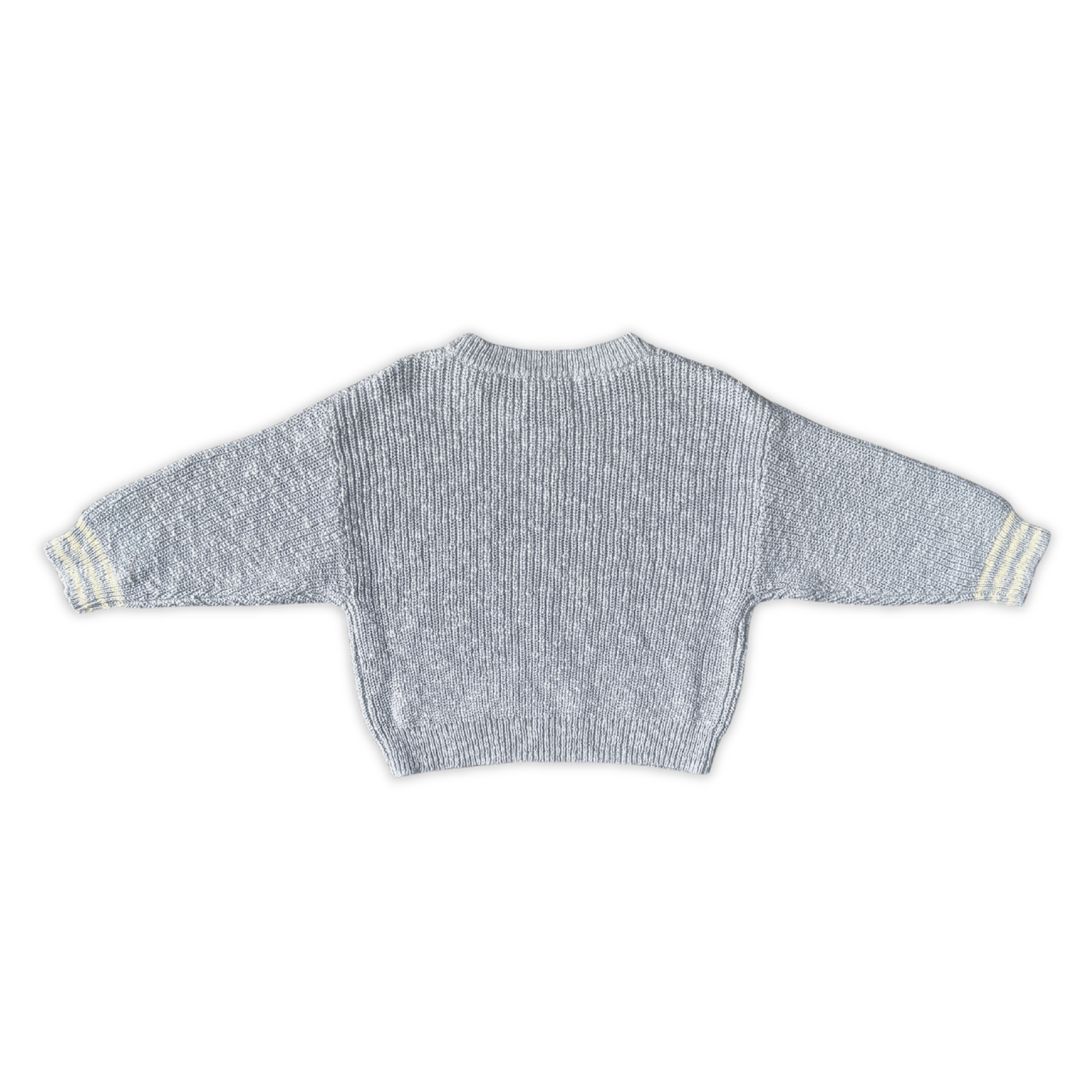 Organic Essential Textured Knit Pull Over - Haze