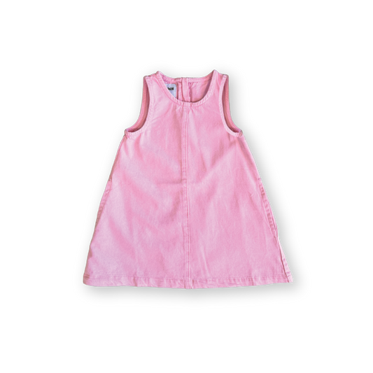 Organic Shift Denim Dress - Candy