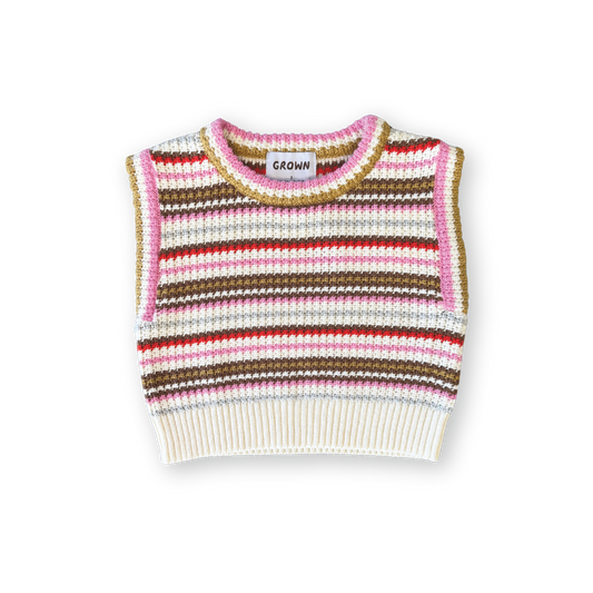 Organic Sunshine Stripe Knit Top