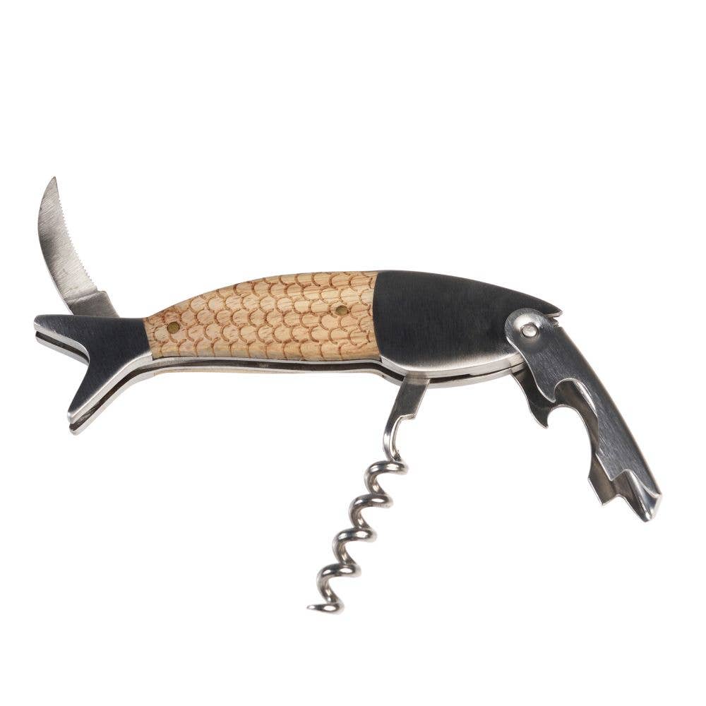 Rex London Fish Corkscrew in a Tin