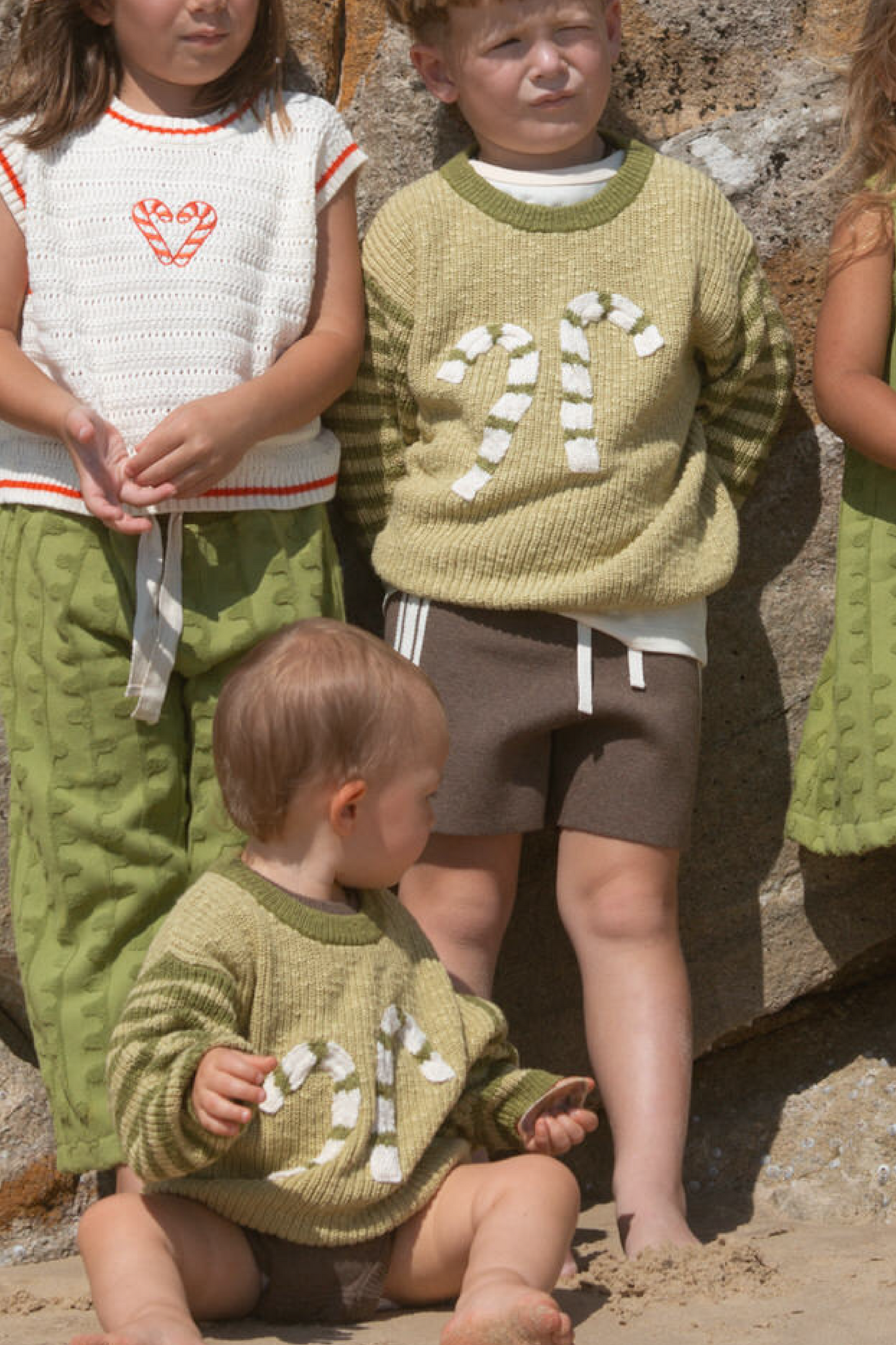 Organic Candy Cane Christmas Jumper