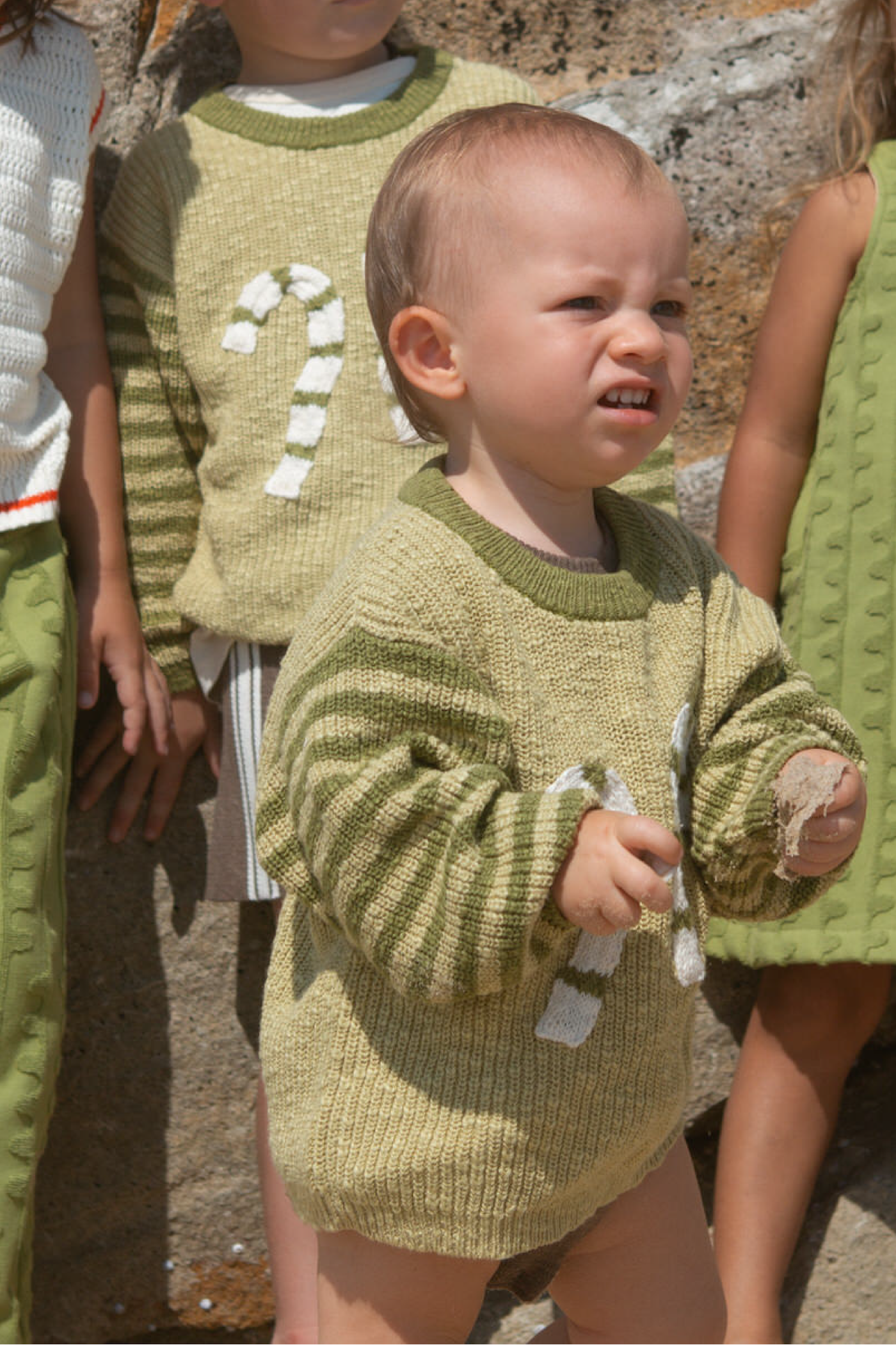 Organic Candy Cane Christmas Jumper