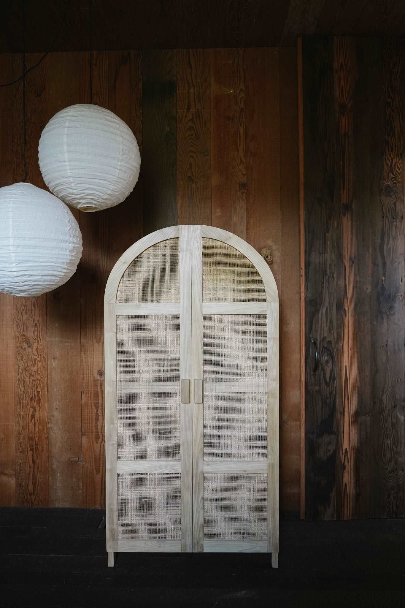 THE ATHENA LINEN PENDANT: White / 60cm / Pear