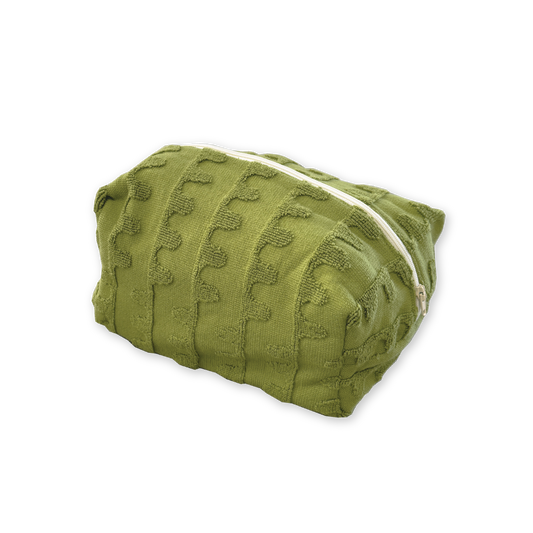 Terry Towelling Flow Pouch - Leaf