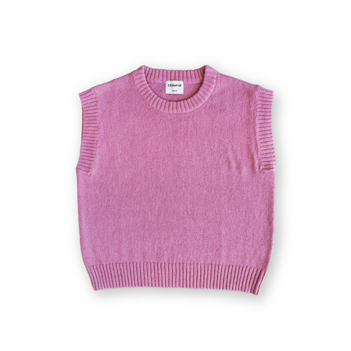 Ladies Jersey Knit Vest - Raspberry