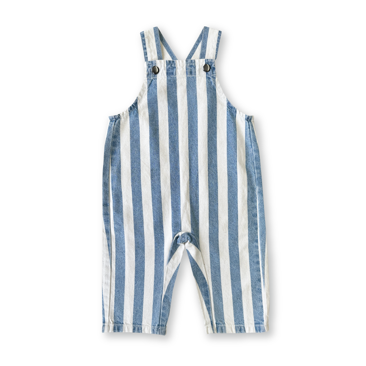 Denim Stripe Overalls