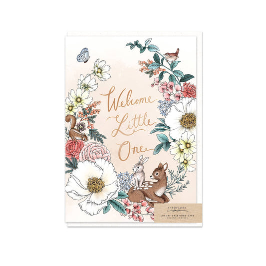 Woodland Welcome Little One Card