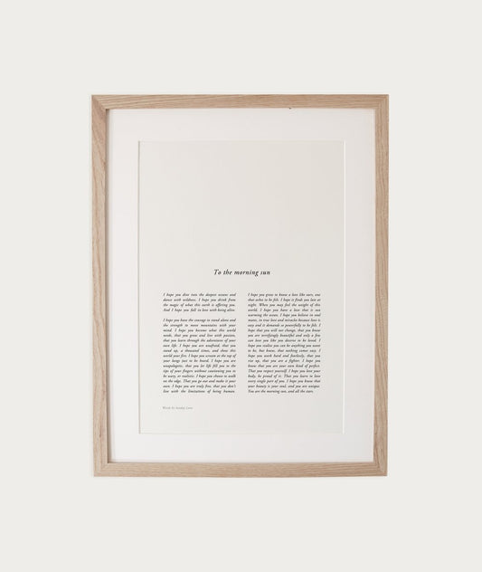 The Morning Sun | A4 Print