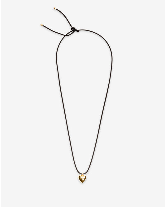 Heart On A String Necklace - Gold | Flash Jewellery