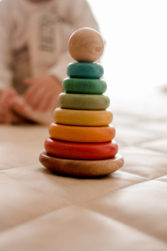 Rainbow Bouncing Stacking Rings