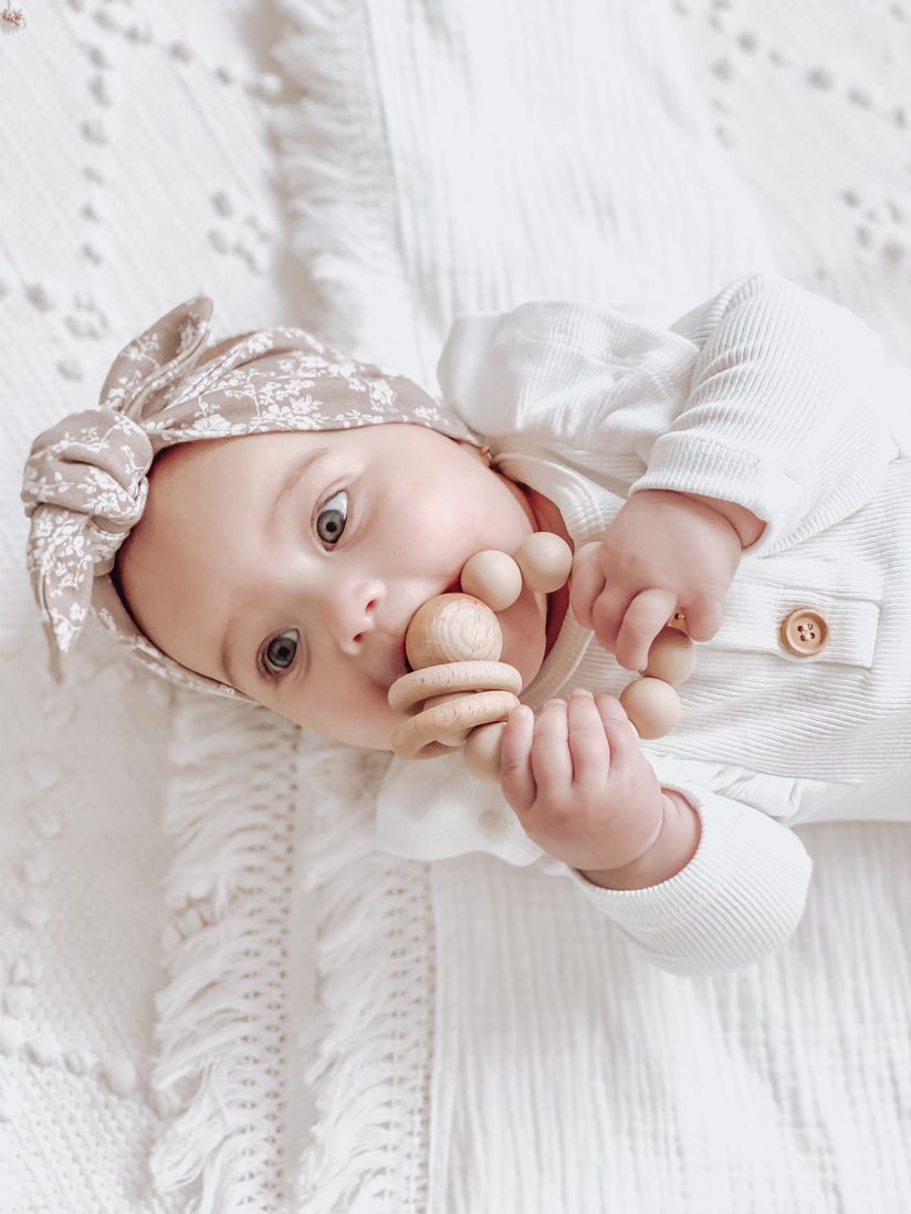Silicone Ring Teether | Oatmeal